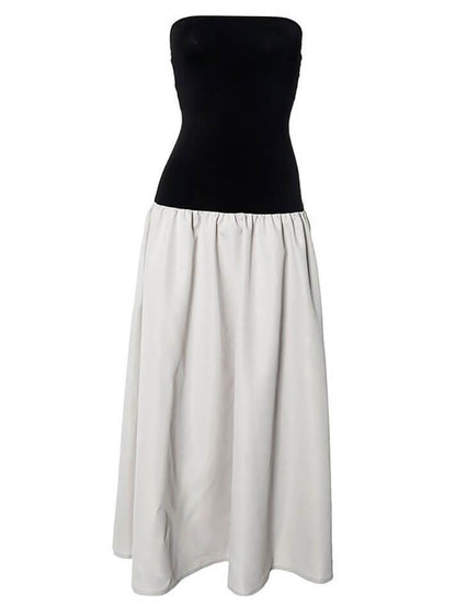 Sleeveless Pleated Long Dress