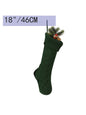 Jacquard Solid Color Christmas Socks Decoration Accessories-Homeunderwear