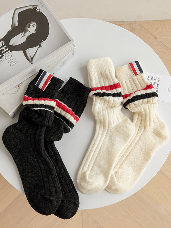 Fashion Breathable Striped Socks Accessories-Homeunderwear