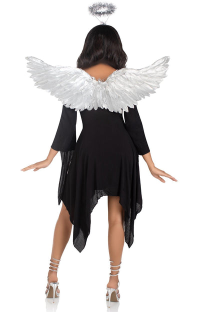 Free Shipping For 2 Piece Metallic Angel Wings And Tinsel Halo Headband