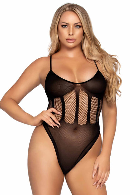 Free Shipping For 2 Piece Net & Opaque Bodysuit & Matching Skirt