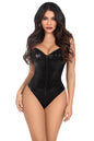 Free Shipping For 2 Piece Snap Crotch Bodysuit With Sequin & Detachable Clear Straps