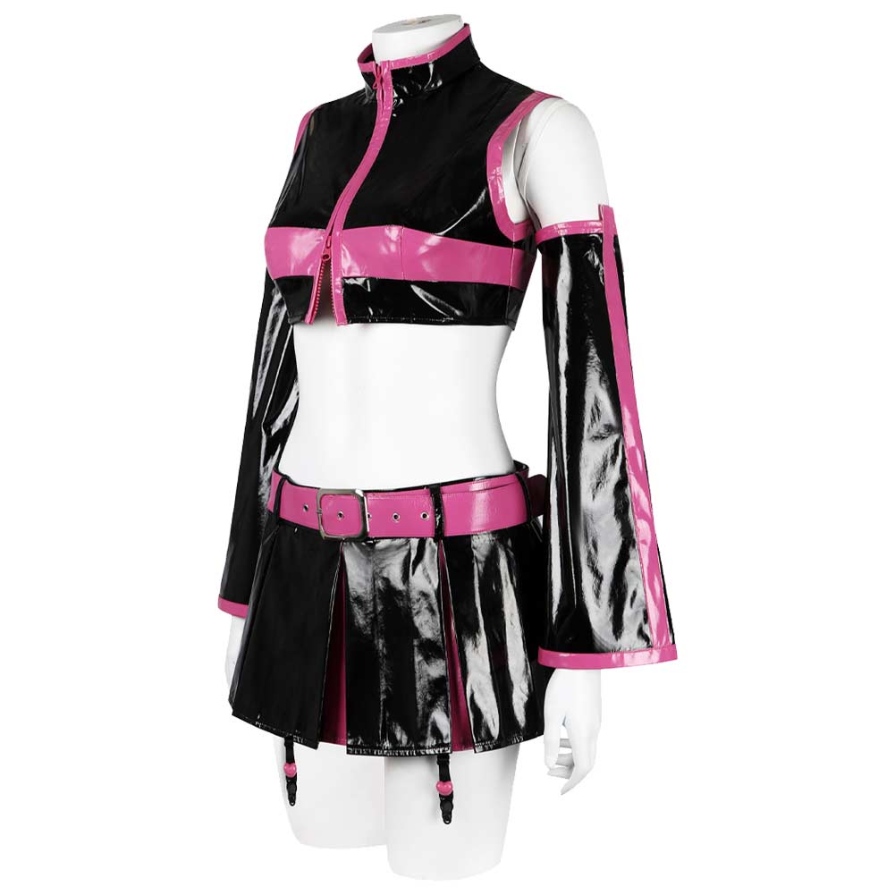 Free Shipping For2.5 Dimensional Seduction Anime Mikari Tachibana Women Black Pink Dress Set Cosplay Costume