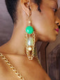 Free Shipping For  Women's Handcrafted Acrylic Bead Chain Dangle Earrings