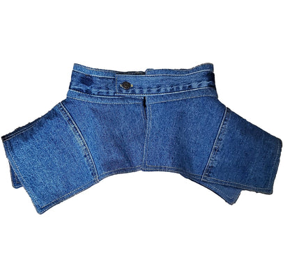 Free Shipping For  Women's Blue Denim Peplum Corset Belt/ Small