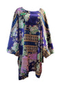 Free Shipping For  Women's Multi-color Printed Silky Satin Kaftan Dress