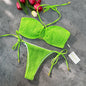 Free Shipping For Solid Color Metal Sexy Bikini Set