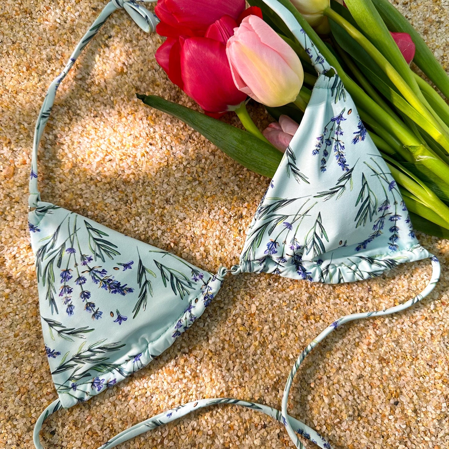 Free Shipping For Wheat Digital Printing Double Fabric Bikini Set