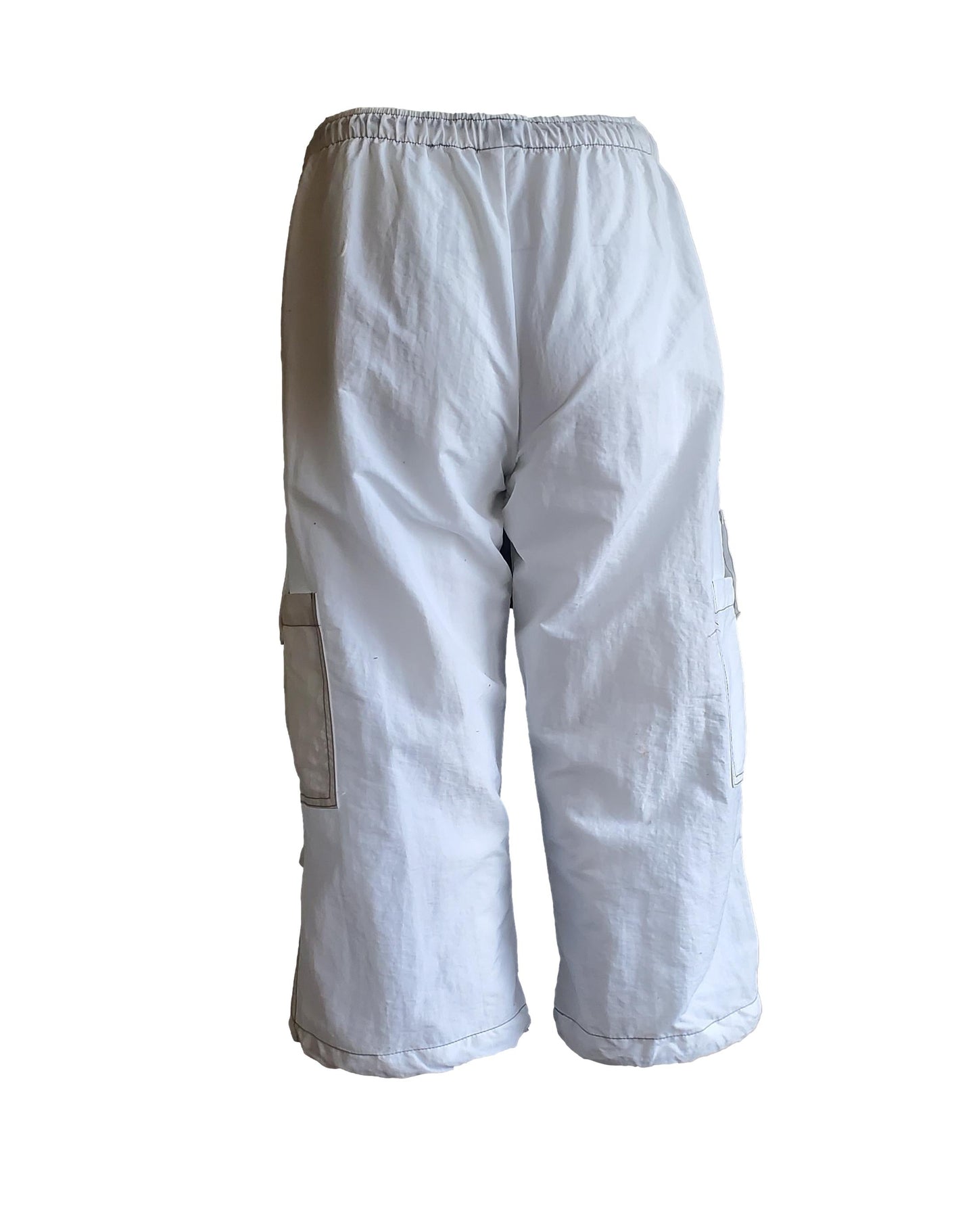 Free Shipping For  Women's Relaxed Comfy Fit White Cargo Pants