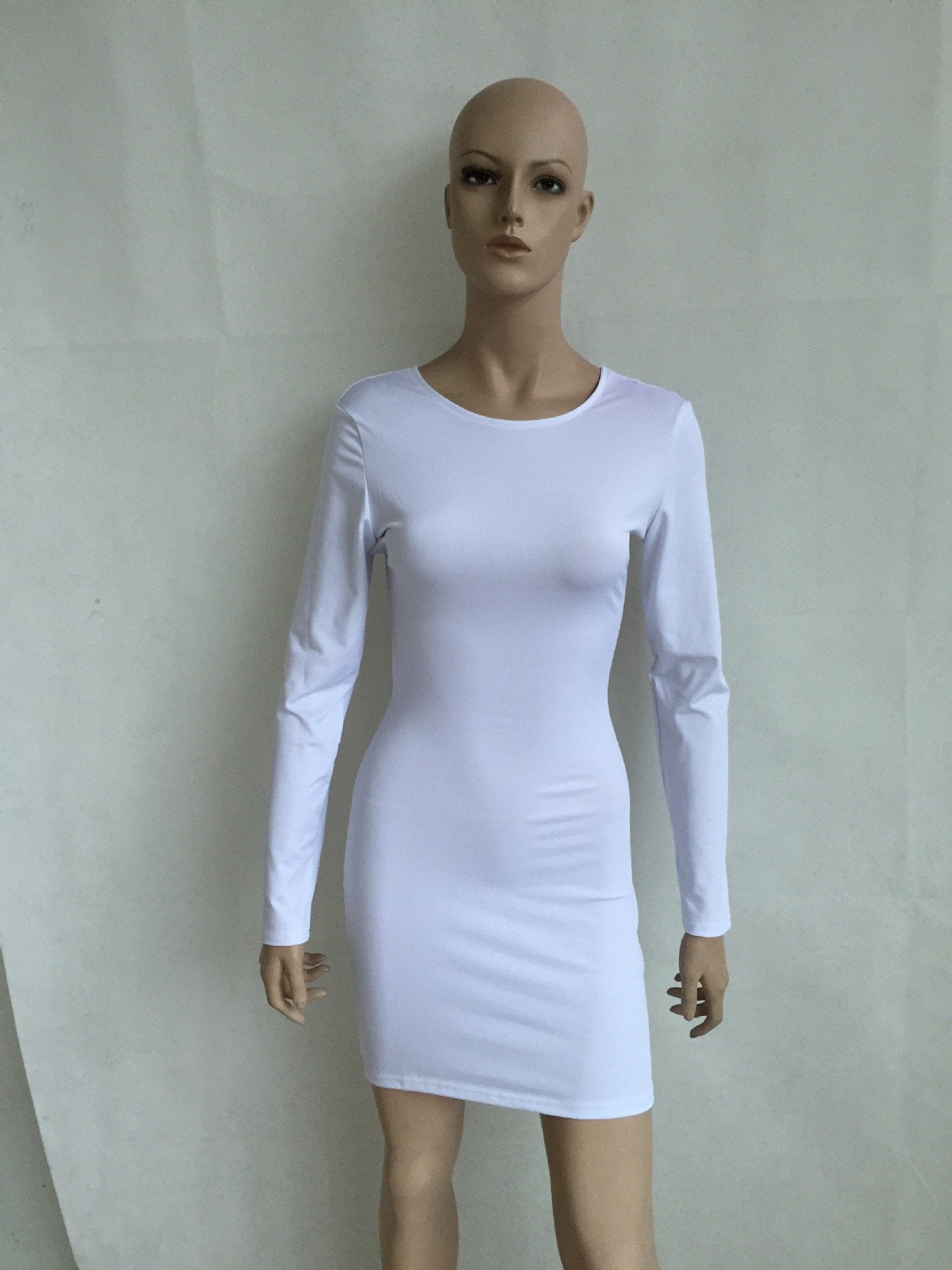 Open Cross Bandage Back Bodycon Mini Dress