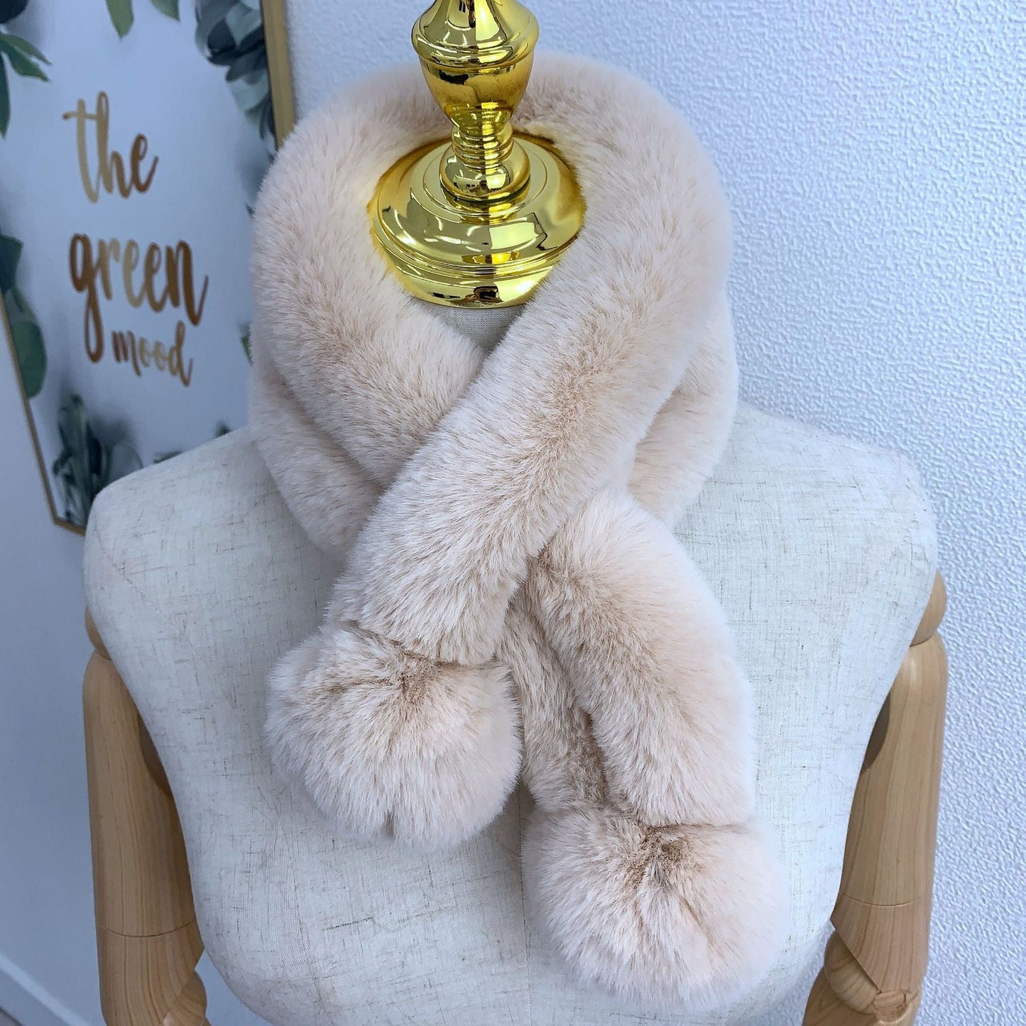 Winter Women's & Kids' Fuzzy Rabbit Fur Scarf - Warm & Stylish