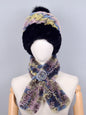 Winter Real Rabbit Fur Hat & Scarf - Warm & Stylish