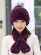 Winter Real Rabbit Fur Hat & Scarf - Warm & Stylish