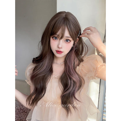 Free Shipping For Hivava Casual Series Soft Brown With Pink Wig