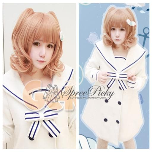 Free Shipping For Hivava Pastel Cute Cat Ears Girly Curly Short Wig 2 colors