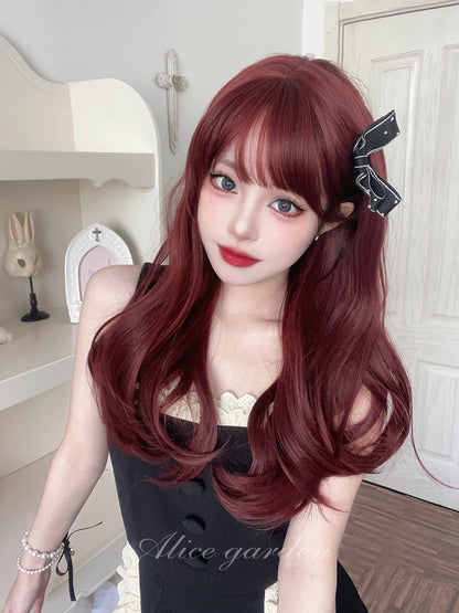 Free Shipping For Hivava Casual Series Dark Cherry Red Wig