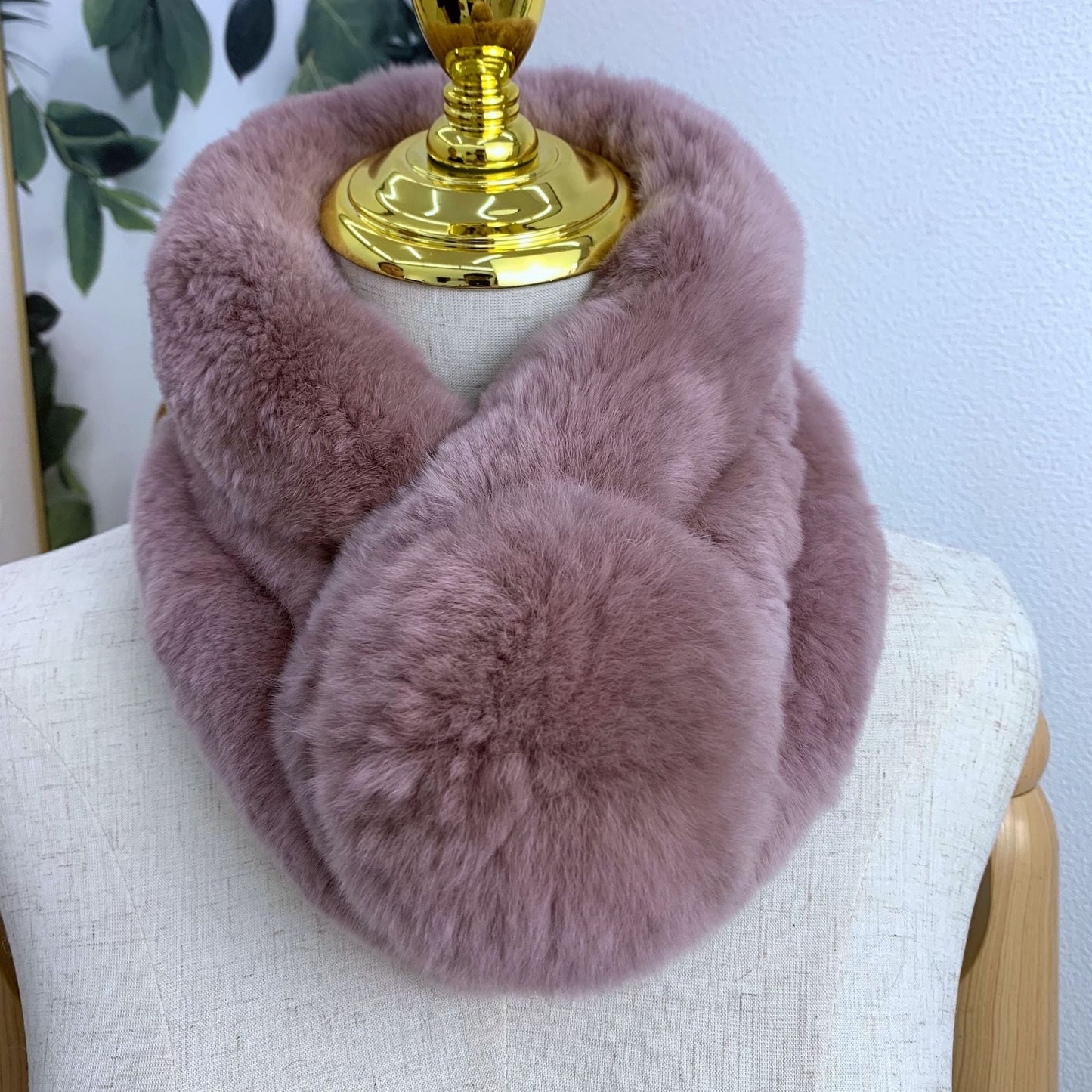 Winter Real Rabbit Fur Scarf - Cozy & Stylish