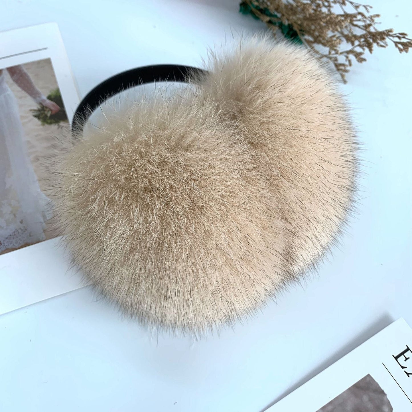 Cute Winter Fox Fur Ear Muffs - Warm & Stylish