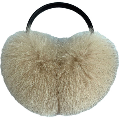 Cute Winter Fox Fur Ear Muffs - Warm & Stylish