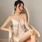 Sexy Sheer Mesh Outfit Suspender Pajamas Lace Dress Women's Underwear(Free Thong)