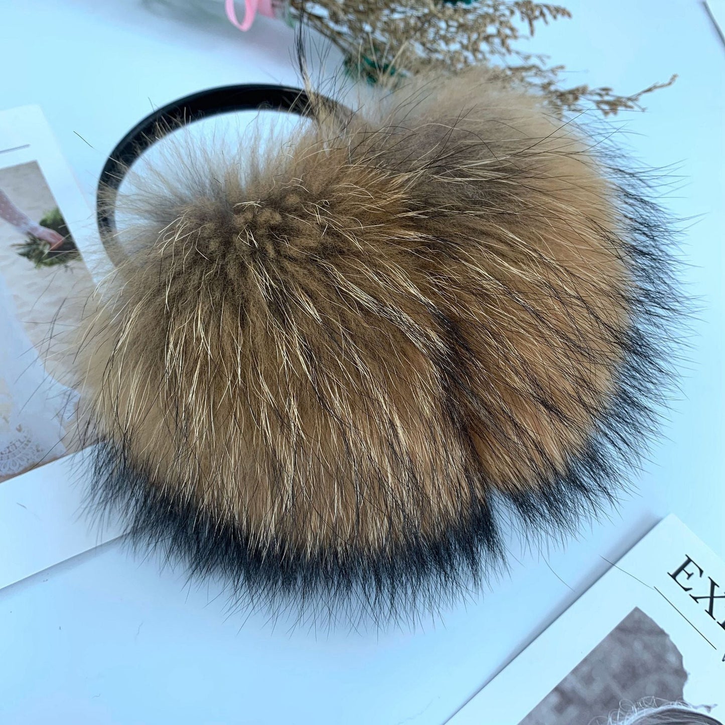 Cute Winter Fox Fur Ear Muffs - Warm & Stylish