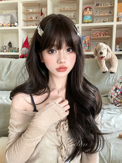 Free Shipping For Hivava Casual Series Dark Chocolate Long Wavy Wig