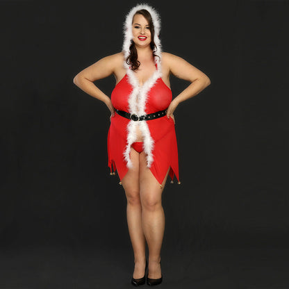 Sexy Plus Size Miss Clause Bedroom Costume