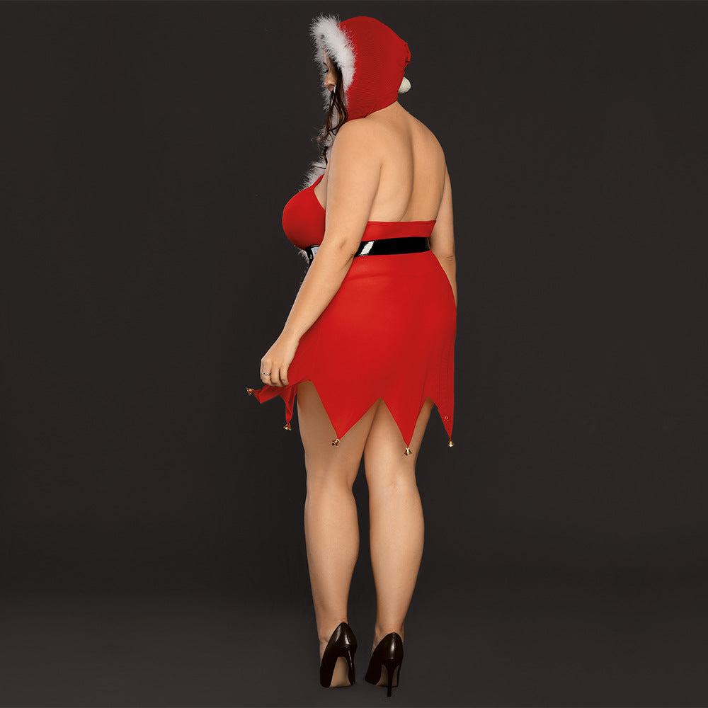 Sexy Plus Size Miss Clause Bedroom Costume