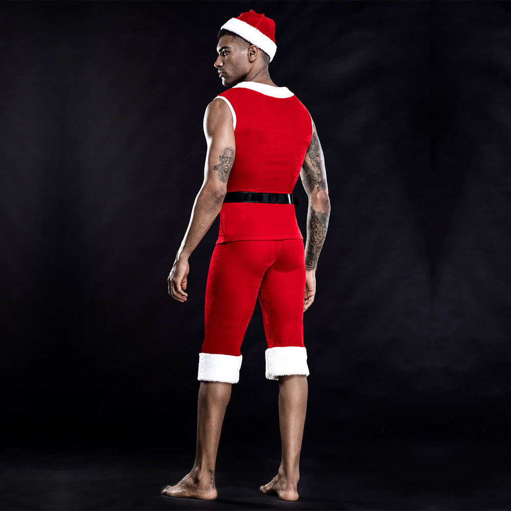 Free Shipping for Men's Lingerie Christmas Performance Costumes