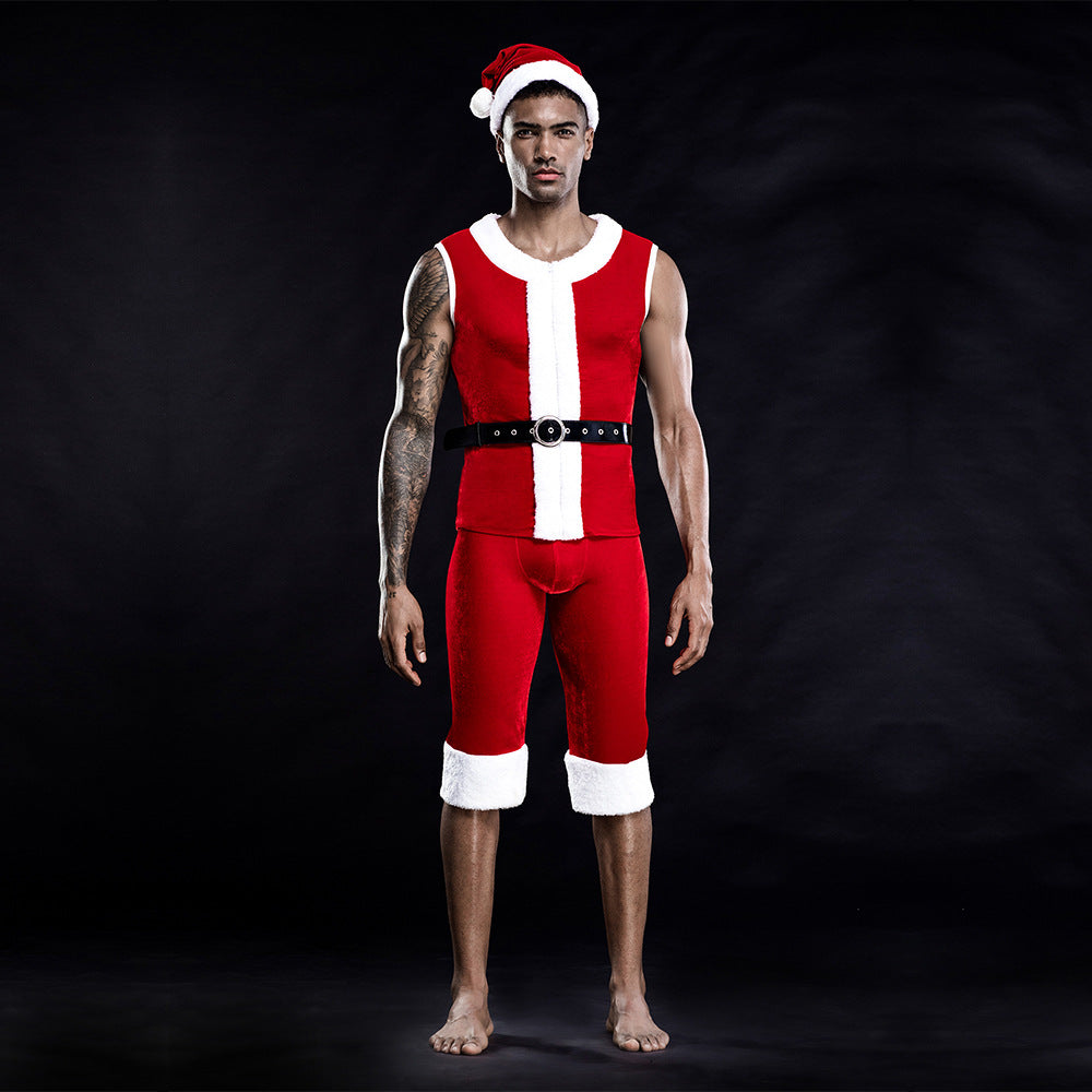 Free Shipping for Men's Lingerie Christmas Performance Costumes