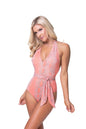 Free Shipping For Pink Snake Pattern With Belt One-piece Swimsuit