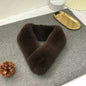 Women's Winter Real Rabbit Fur Thick Warm Scarf - New Korean Style