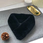 Women's Winter Real Rabbit Fur Thick Warm Scarf - New Korean Style