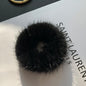 Cute Mink Fur Hairband - Winter Hair Accessory