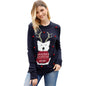 Crewneck Reindeer Knit Sweater