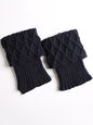 New Fashion Original Creation Keep Warm Jacquard Solid Color Leg Warmers Accessories-Homeundewear