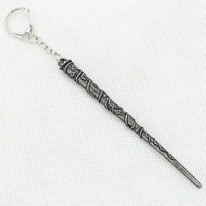 Alloy Ornament Magic Wand Key Ring-Homeunderwear