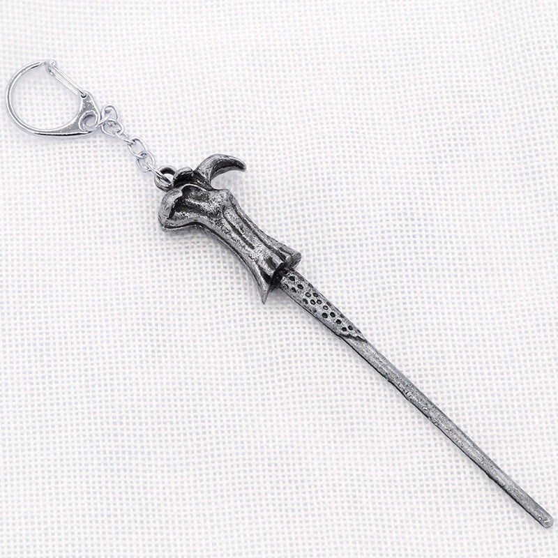 Alloy Ornament Magic Wand Key Ring-Homeunderwear