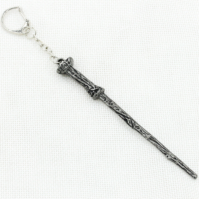 Alloy Ornament Magic Wand Key Ring-Homeunderwear