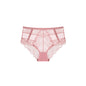 Pink Lace Hight Waist Mesh Panty Lingerie