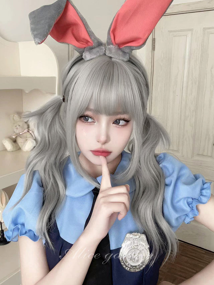 Free Shipping For Hivava Casual Series Judy Hops Silver Long Wig