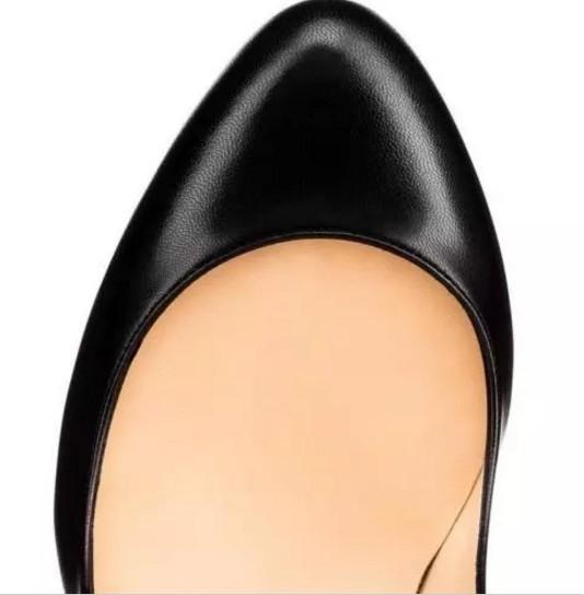 Black Women's Office Round Head High Heels