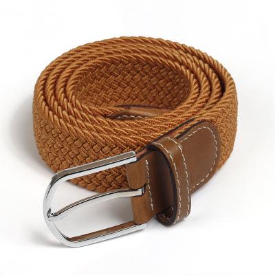 Elastic Belt Knitted Canvas Belt Decoration Belt Female Pin Buckle Canvas Strap Women And Man