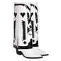 Chunky Mid-Calf Genuine Leather Plus Size Martin Boots-Homeunderwear