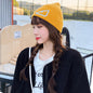 Autumn and winter fashion versatile knitted hat little monster luminous couple wool hat