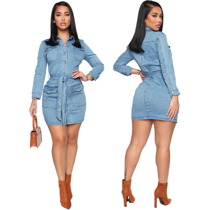 Fashion Denim Slim Dress