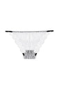 White Lavender Lace Thong Sheer Lace Panties S,M,L