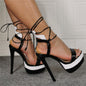 Roman super high heel high platform sandals