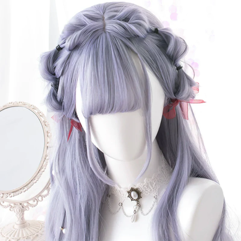 Free Shipping For Hivava Purple Daily Long Curly Wig