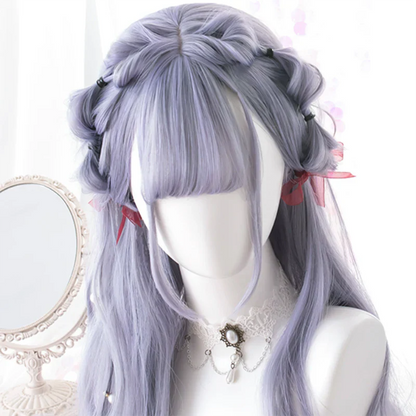 Free Shipping For Hivava Purple Daily Long Curly Wig